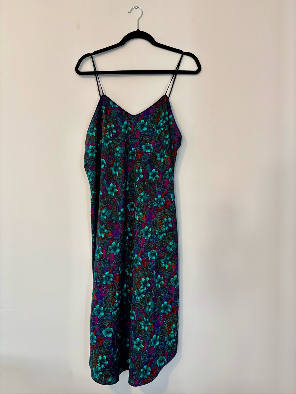 EATON Vintage Camisole Silk Midi Dress